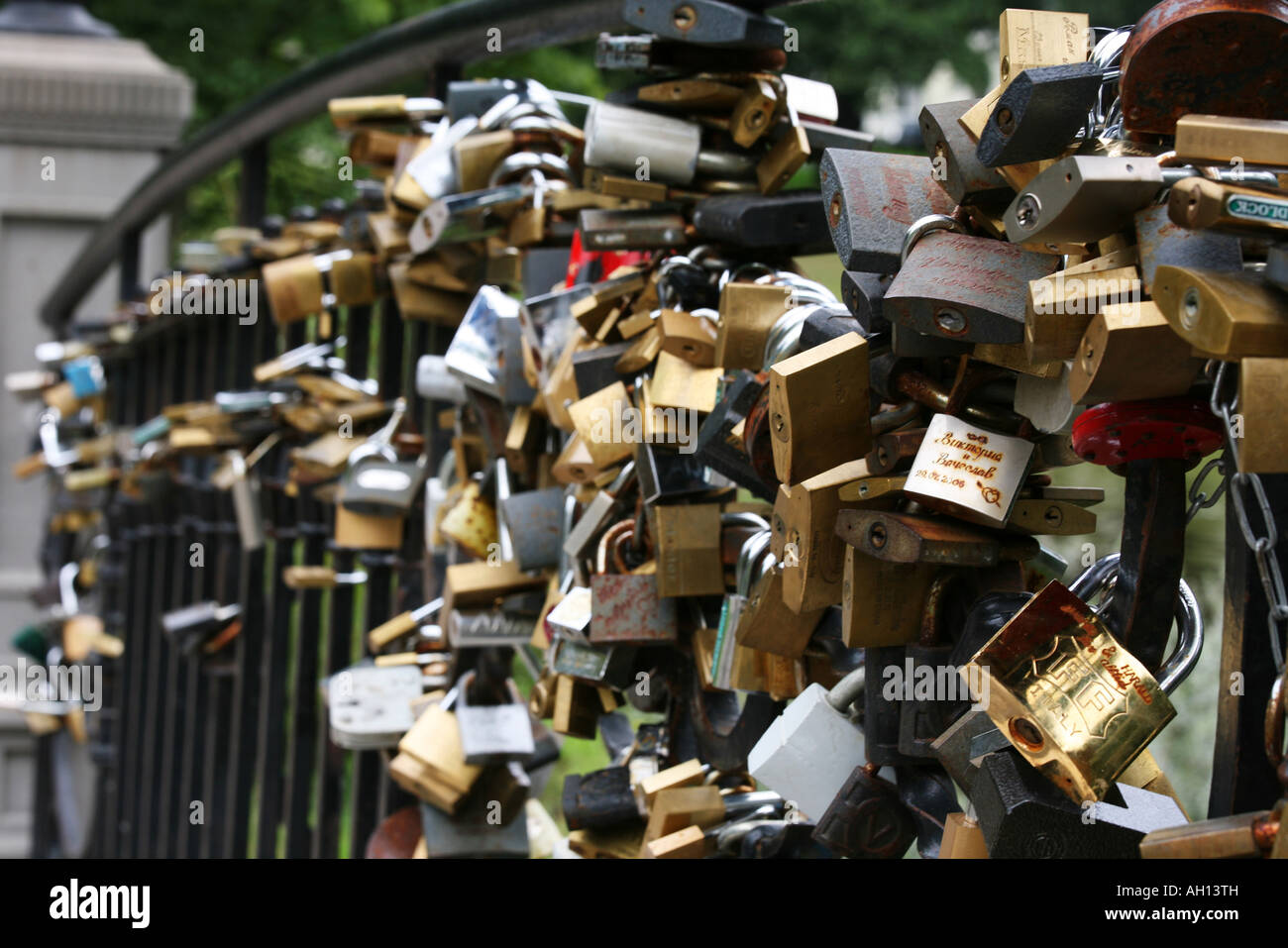 Riga lock padlock bridge padlocks hires stock photography and images
