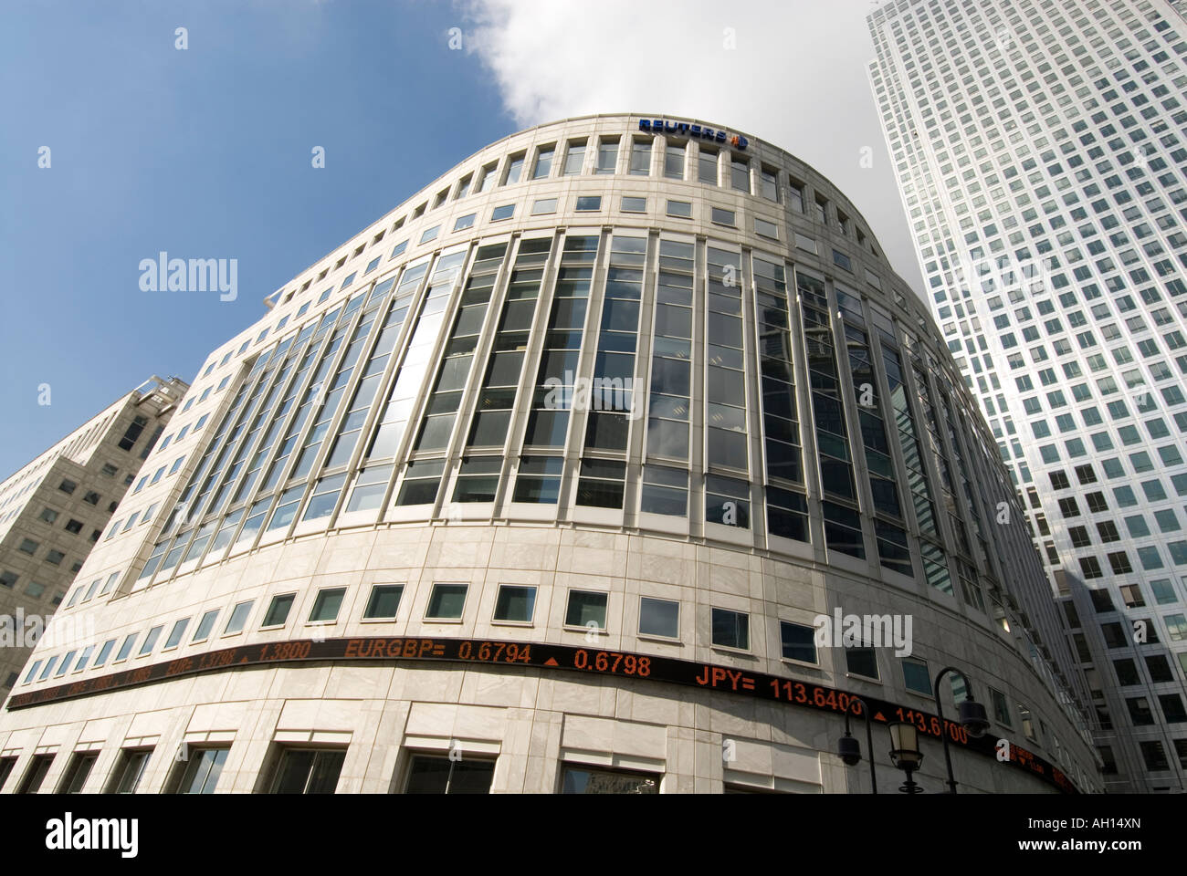 Reuters building in Canary Wharf London England UK Stock Photo