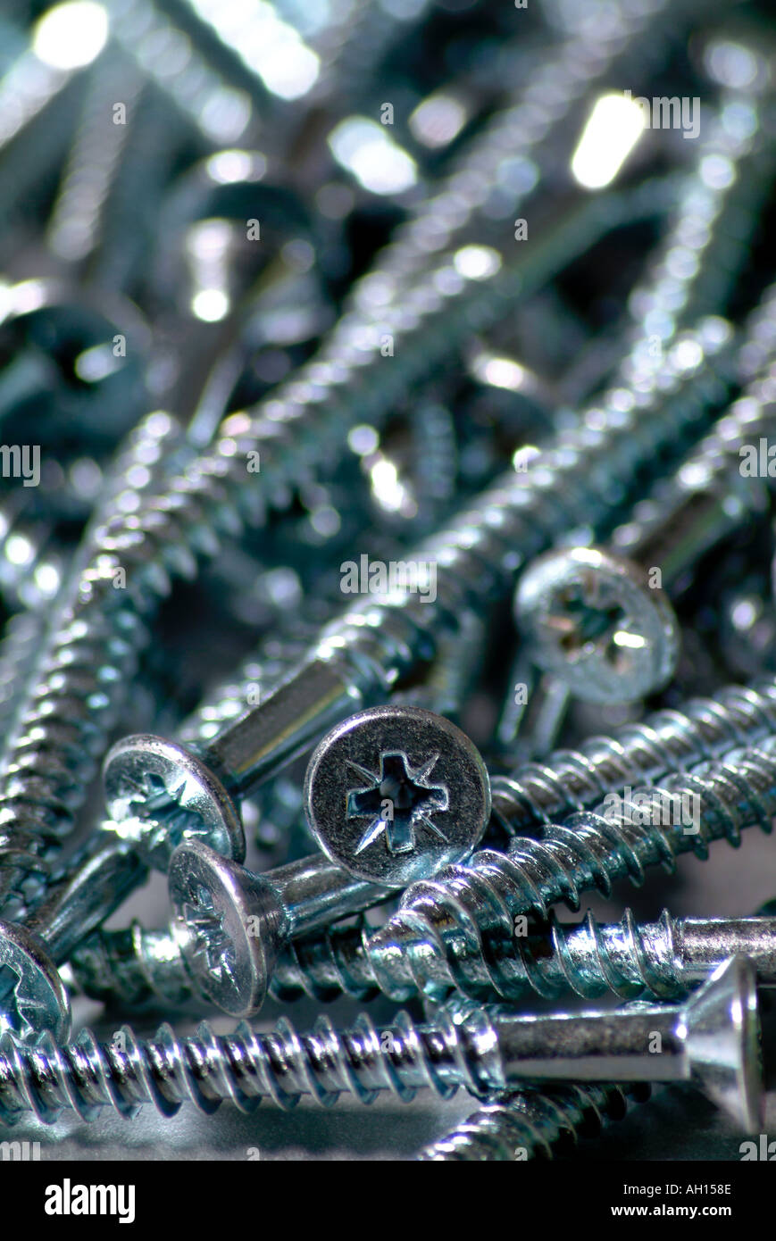 Wood screws Stock Photo Alamy