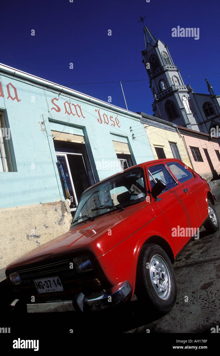 South America Chile Valparaiso Car Stock Photo Alamy