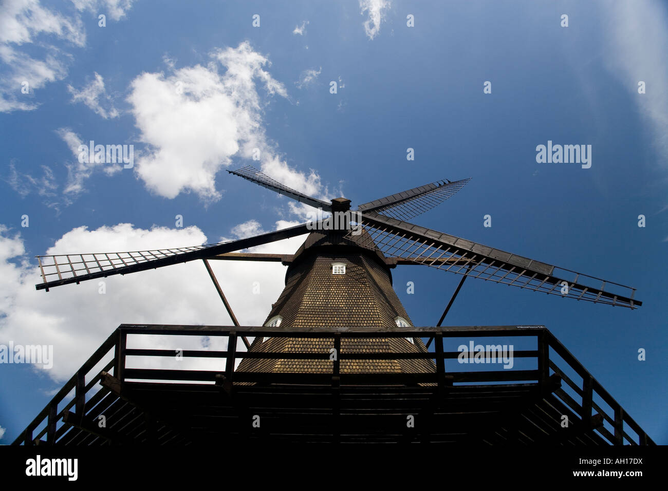 Windmill and Sky Stock Photo - Alamy