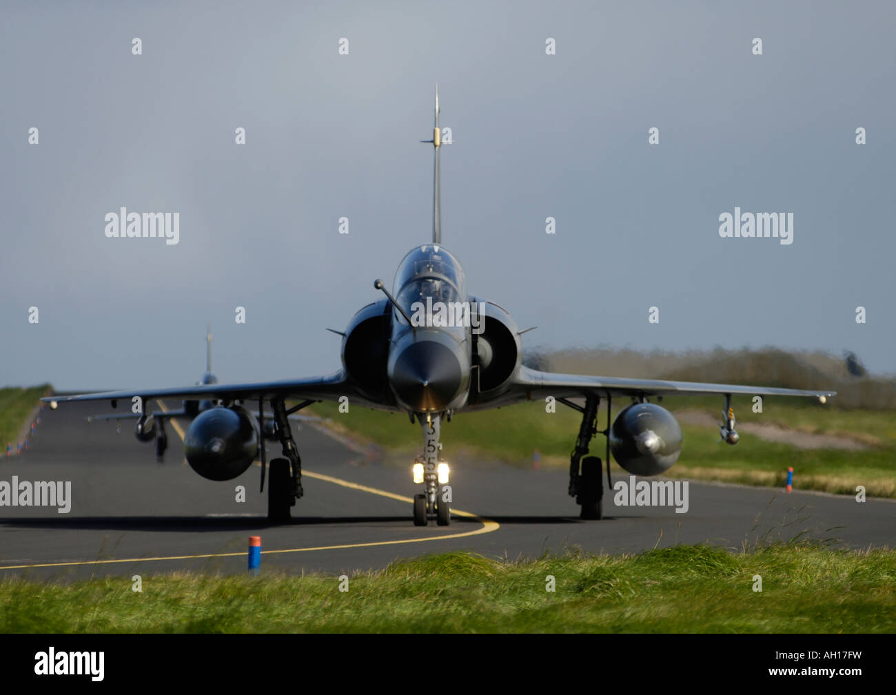 Dassault Mirage 2000N French Marine Navy Two Seat Trainer Variant Air Superiority Attack Fighter Jet Stock Photo