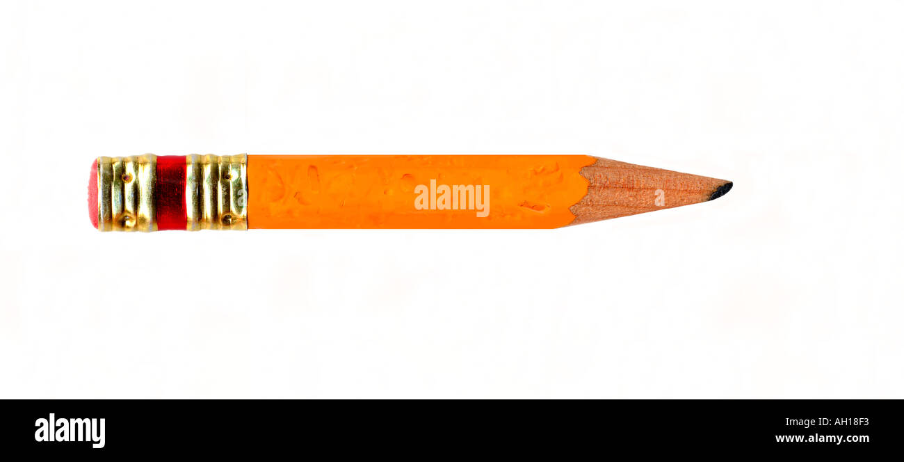 Close up of worn pencil stub Stock Photo Alamy