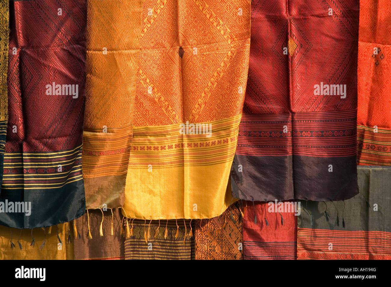 Slik on sale in the market. Laos, Luang Prabang Stock Photo Alamy