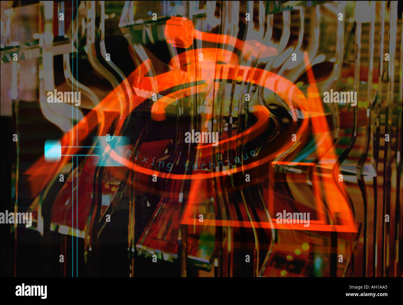 3d orange turntable Stock Photo - Alamy