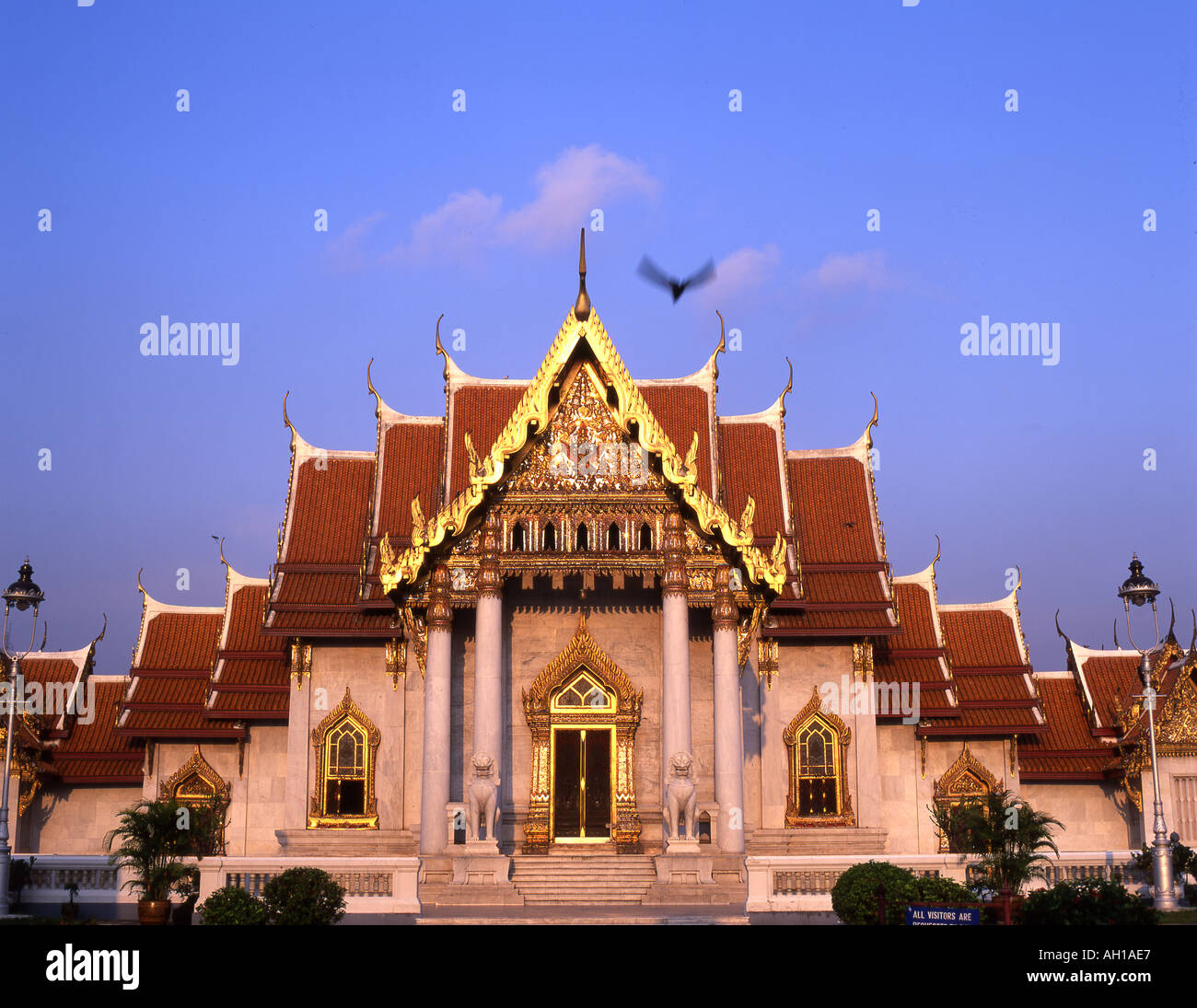 Thailand Bangkok Marble Temple Stock Photo - Alamy