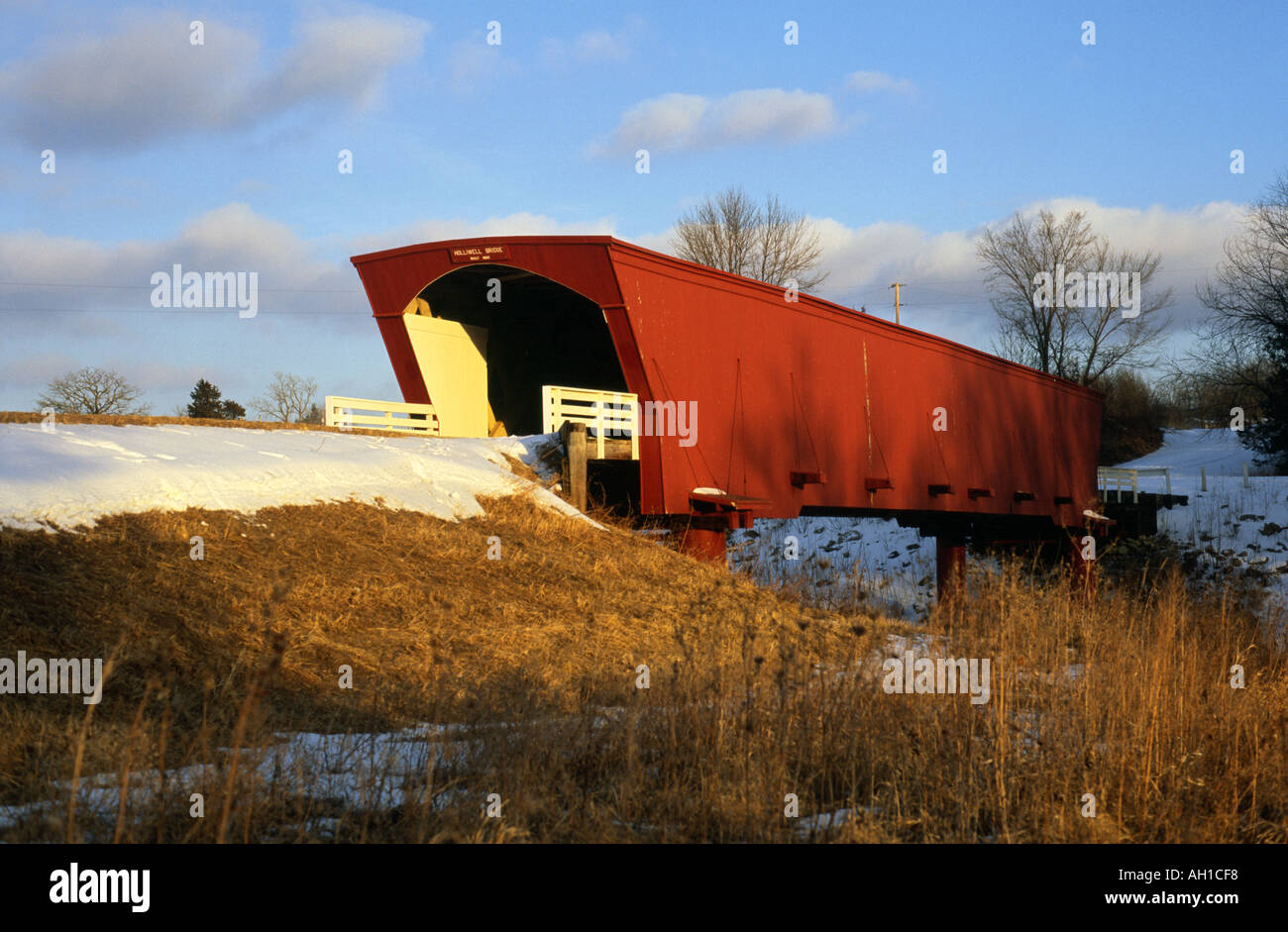 Madison county bridge Iowa USA Stock Photo