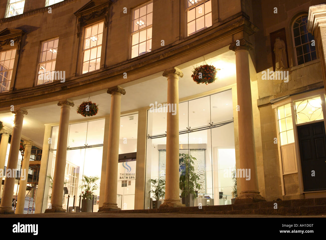 Entrance to Thermae Bath Spa, Bath, England, UK Stock Photo Alamy
