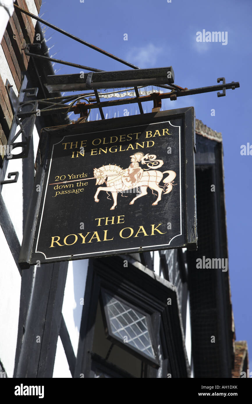 The Royal Oak, The Oldest Bar in England, Winchester, Hampshire, England, UK Stock Photo Alamy