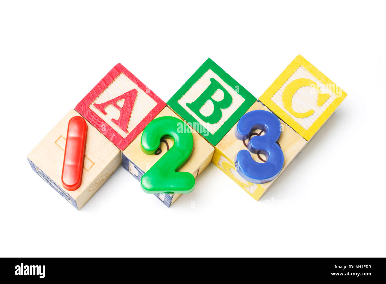 Alphabets and Numbers on White Background Stock Photo Alamy