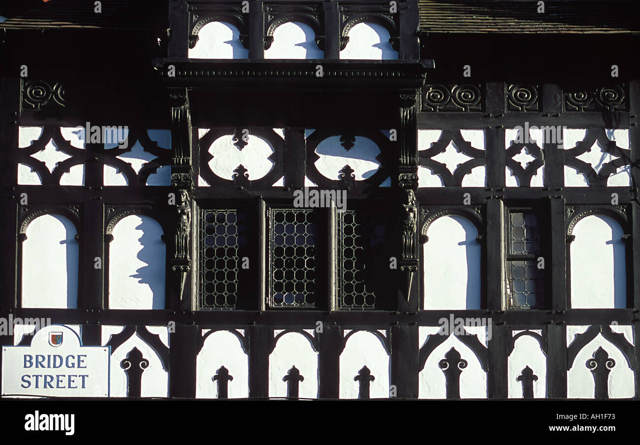 The famous Chester Rows on Bridge Street Chester Stock Photo - Alamy
