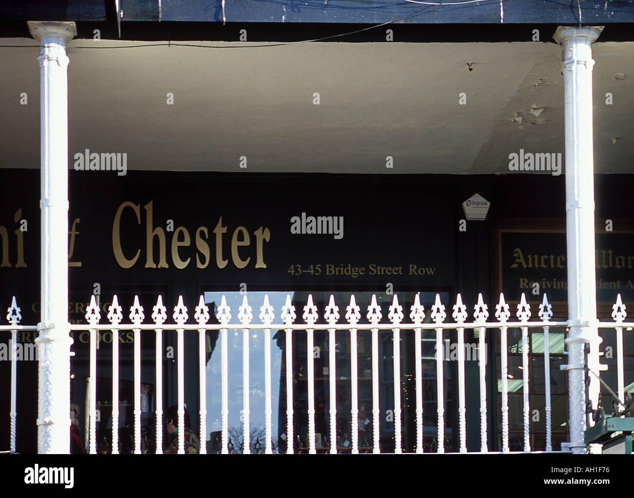 The famous Chester Rows on Bridge Street Chester Stock Photo - Alamy