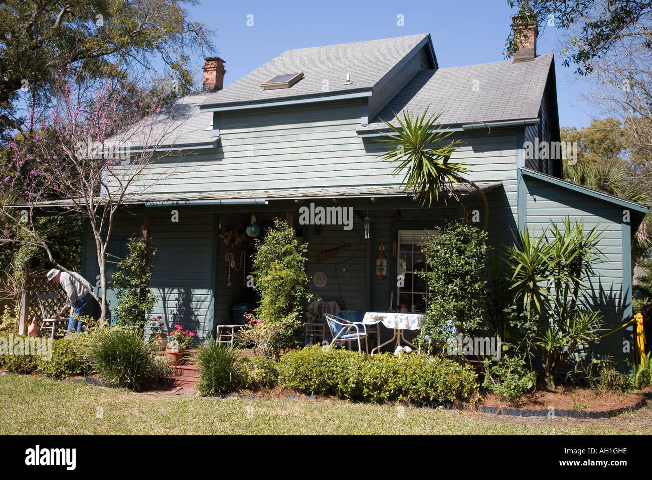 Traditional House Amelia Island Florida U.S.A Stock Photo Alamy