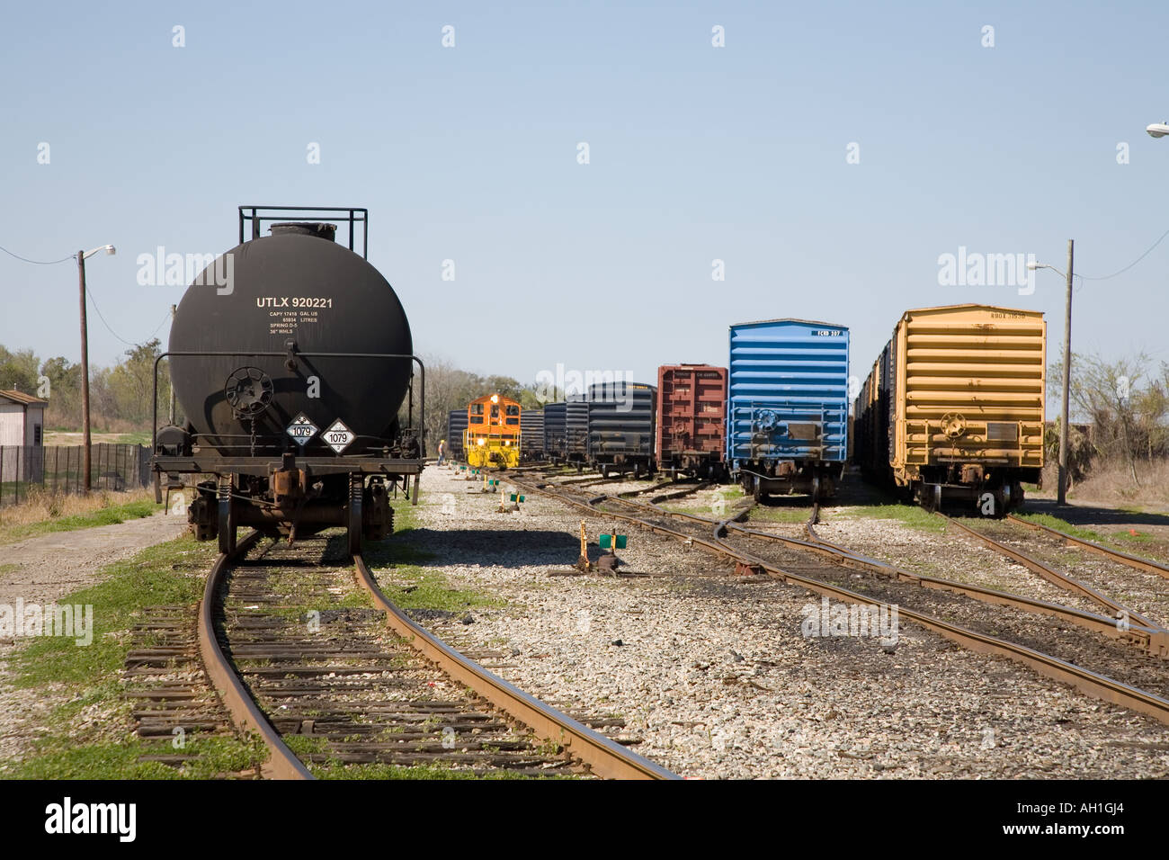 The Railroad  Track Amelia Island Florida U.S.A. Stock Photo