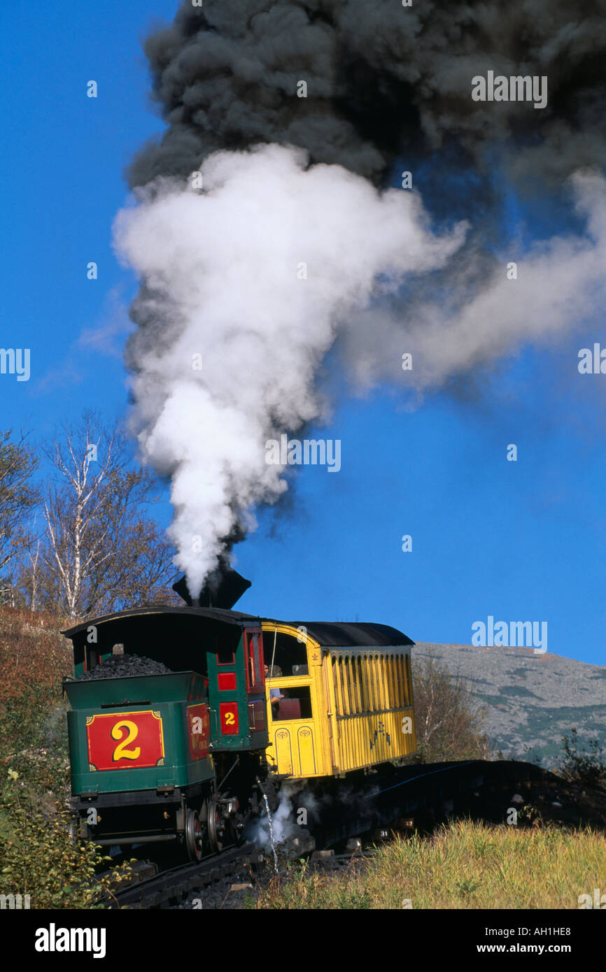Cog Railway Mount Washington New Hampshire USA Stock Photo