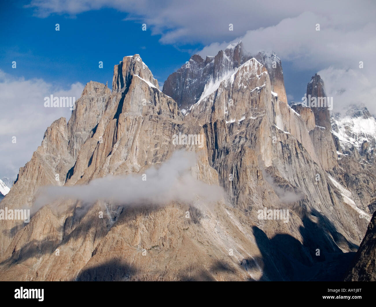 The Magnificent Trango Towers Some Of The Hardest Rock Climbing Faces In The World Karakoram Mountains Pakistan Stock Photo Alamy