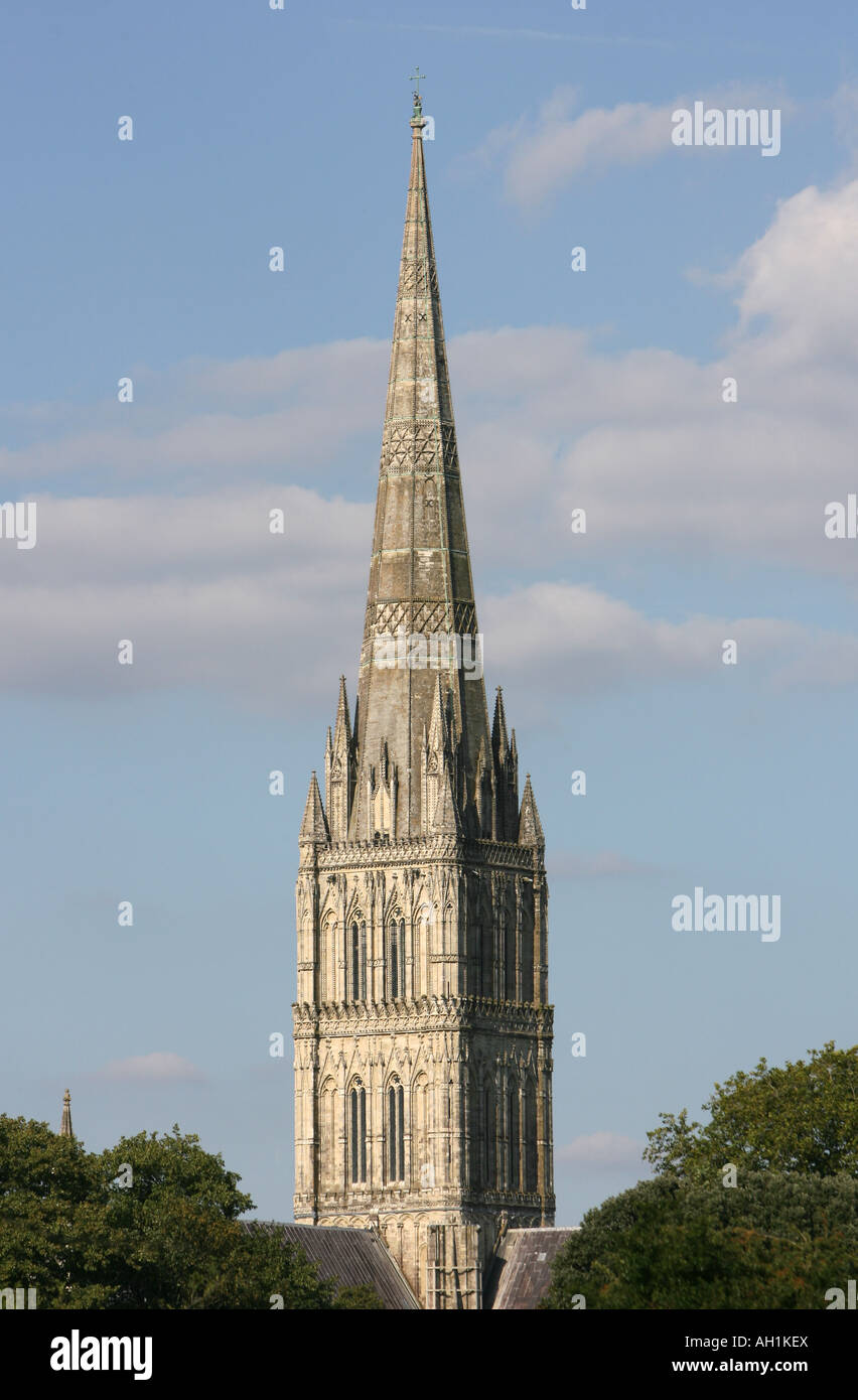 Salisbury Cathedral Wiltshire England UK Stock Photo