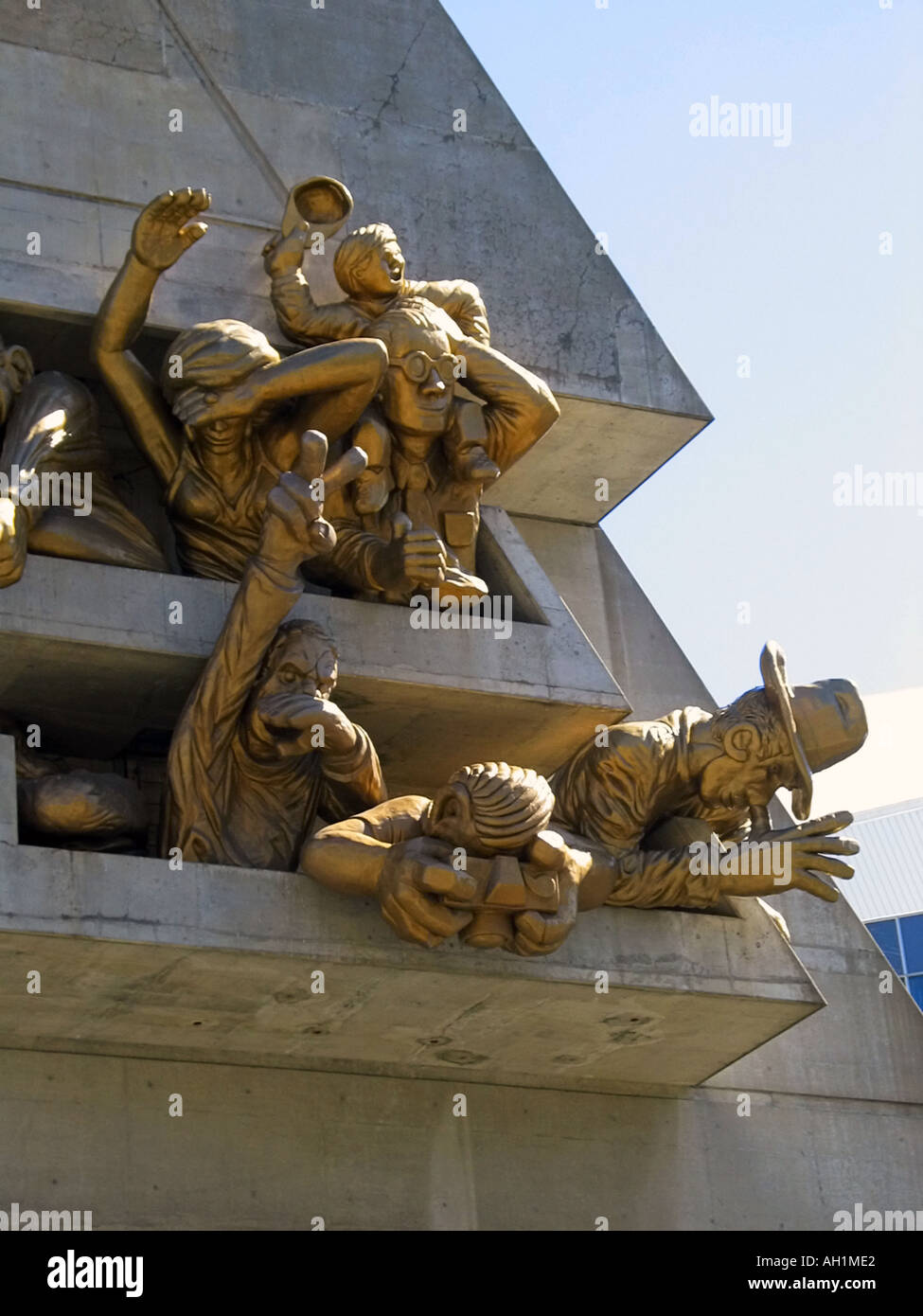 The Audience Sculpture near Roger's Center Stock Photo