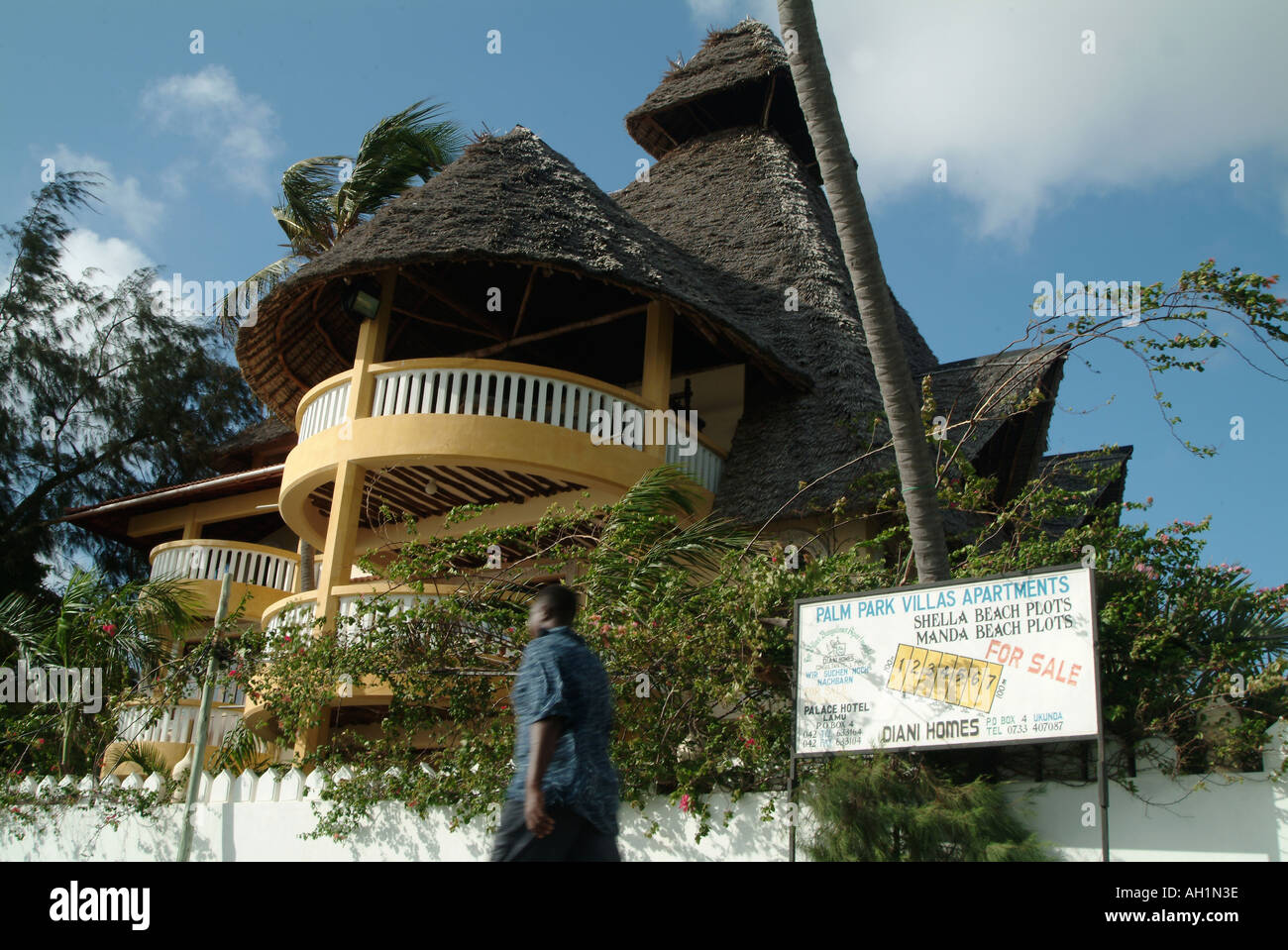 Beachfront property for sale on Lamu Island. Kenya, Africa Stock Photo