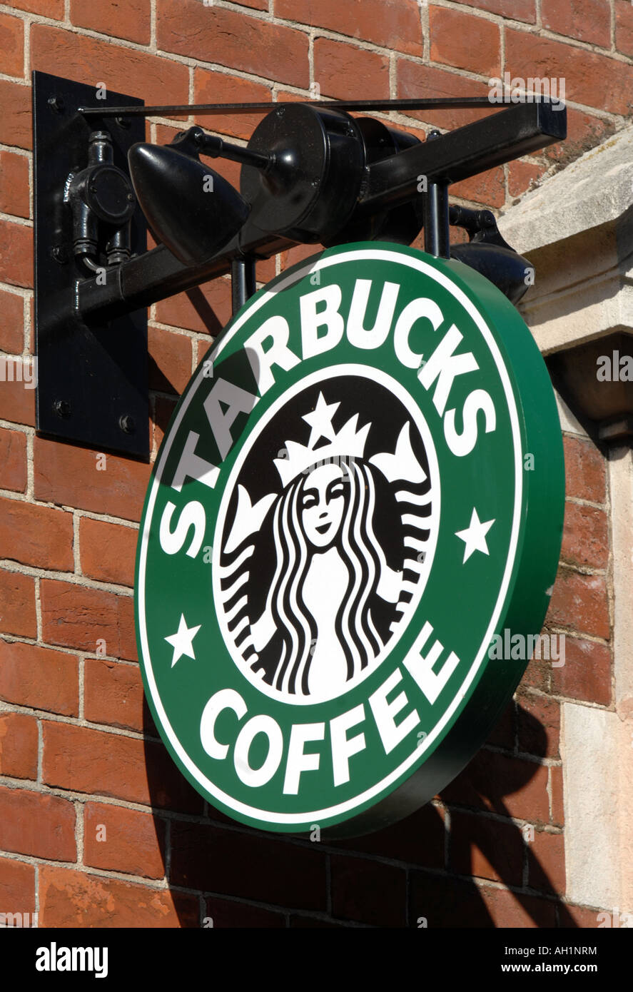 Starbucks Coffee sign Stock Photo