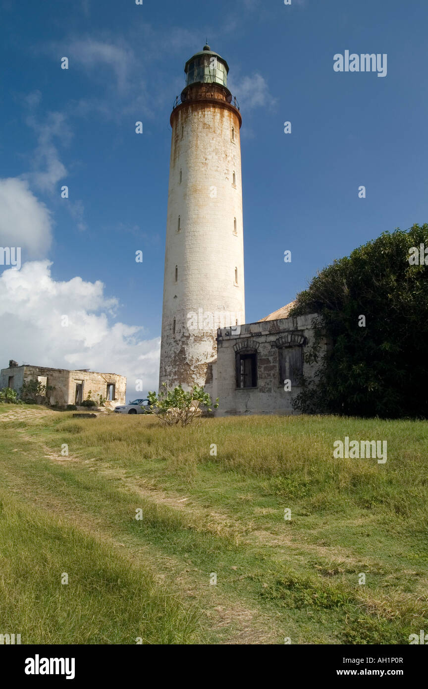 East Point Lighthouse, Ragged Point, St Philip Parish, Barbados Stock