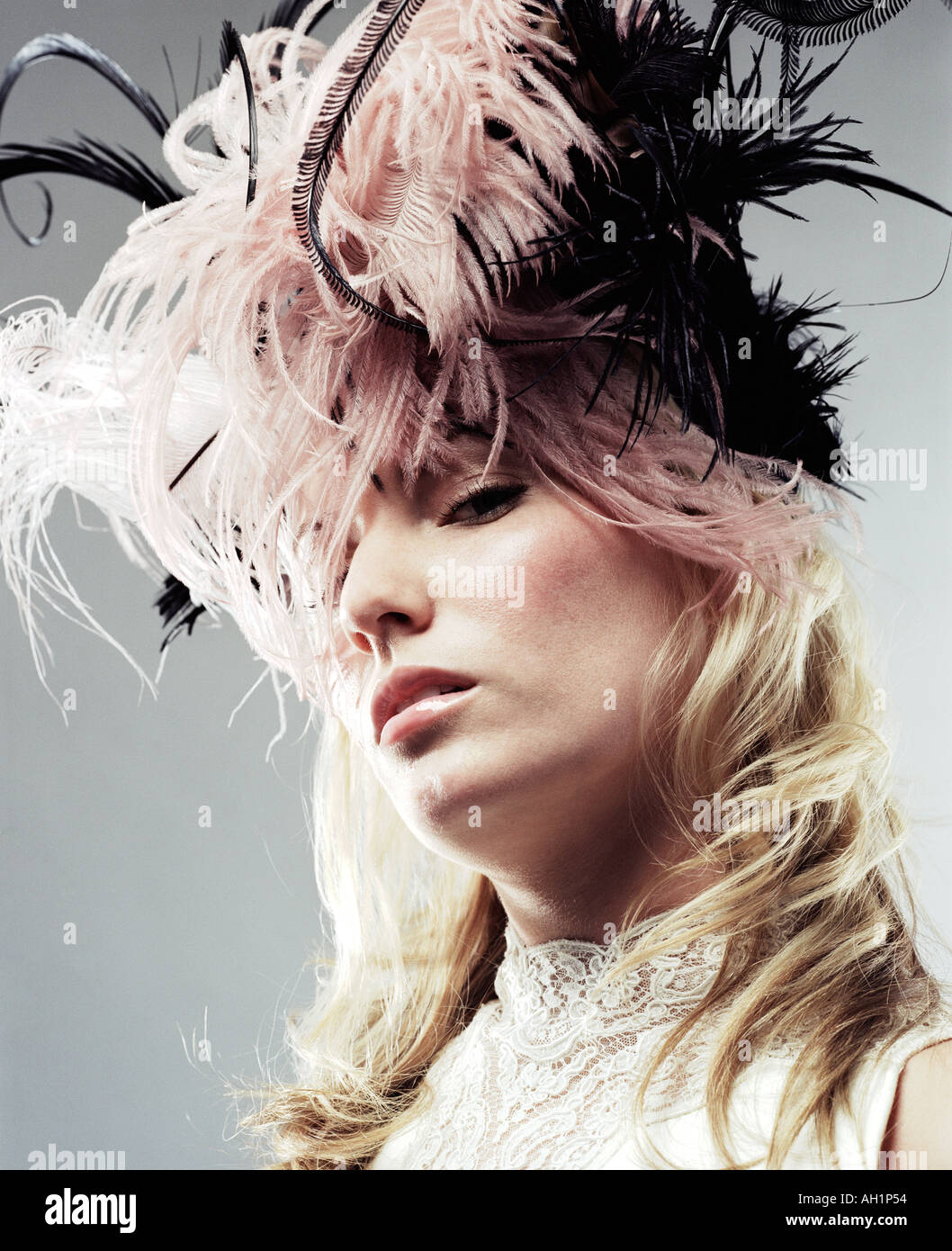 Head And Shoulders Portrait Of One Young 20s 30s Blond Woman