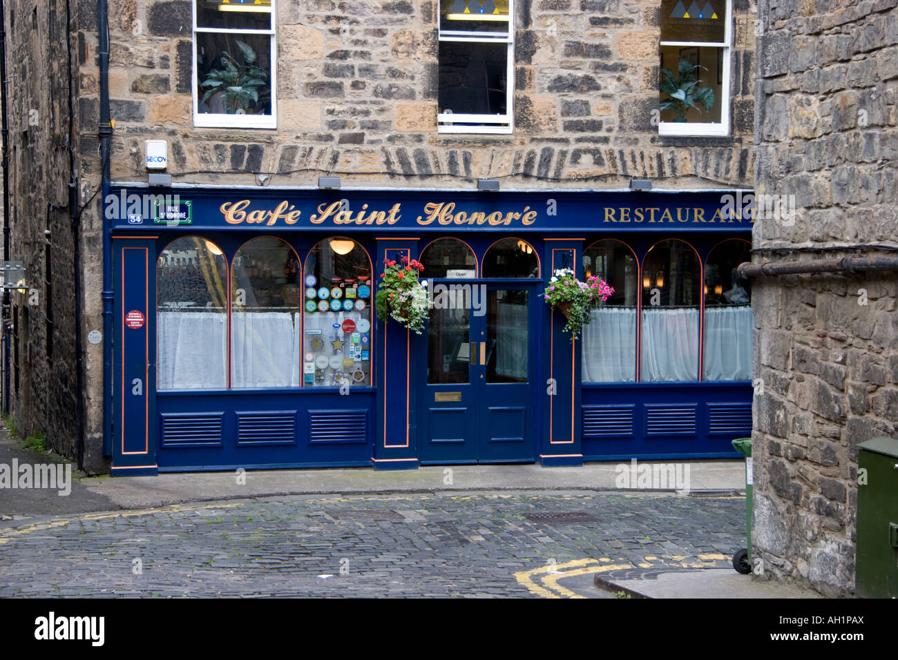 Cafe Saint Honore, Thistle Street Lane North West, Edinburgh, Scotland Stock Photo