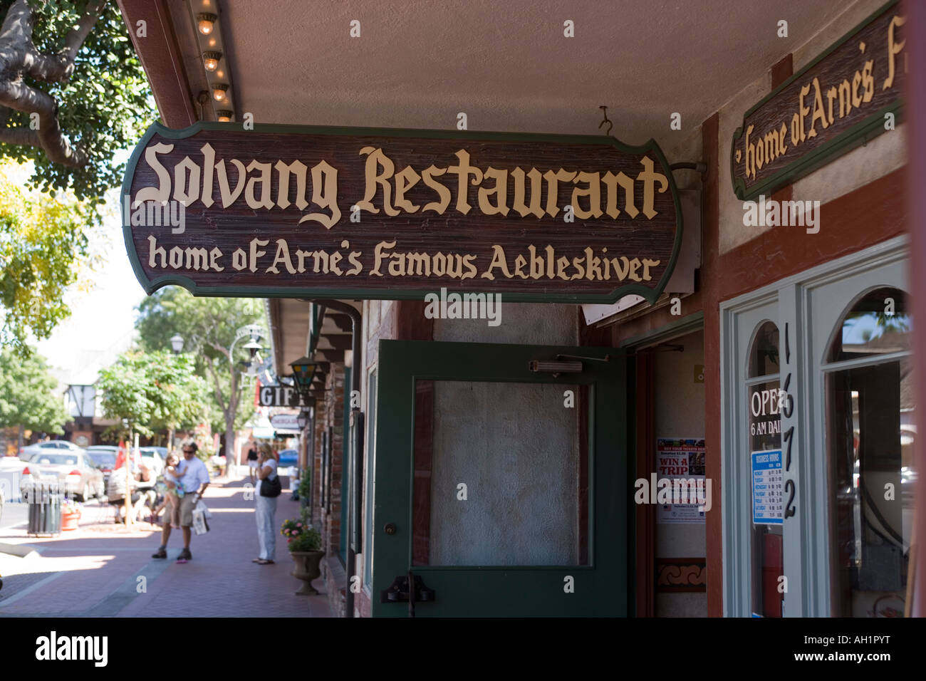 Solvang Restaurant Danish Town of Solvang California USA Stock Photo