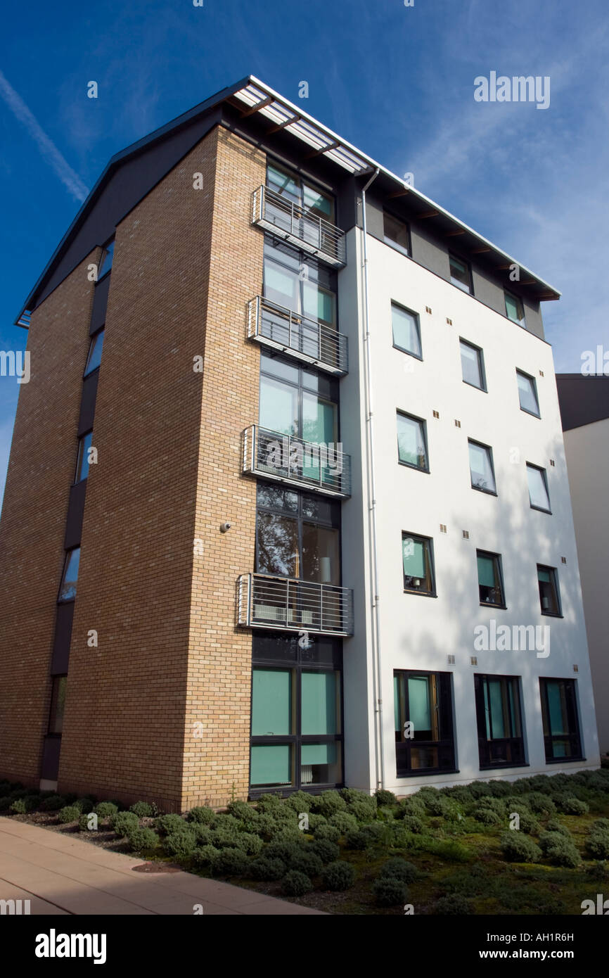Modern dormitory at the University College Dublin, Ireland Stock Photo