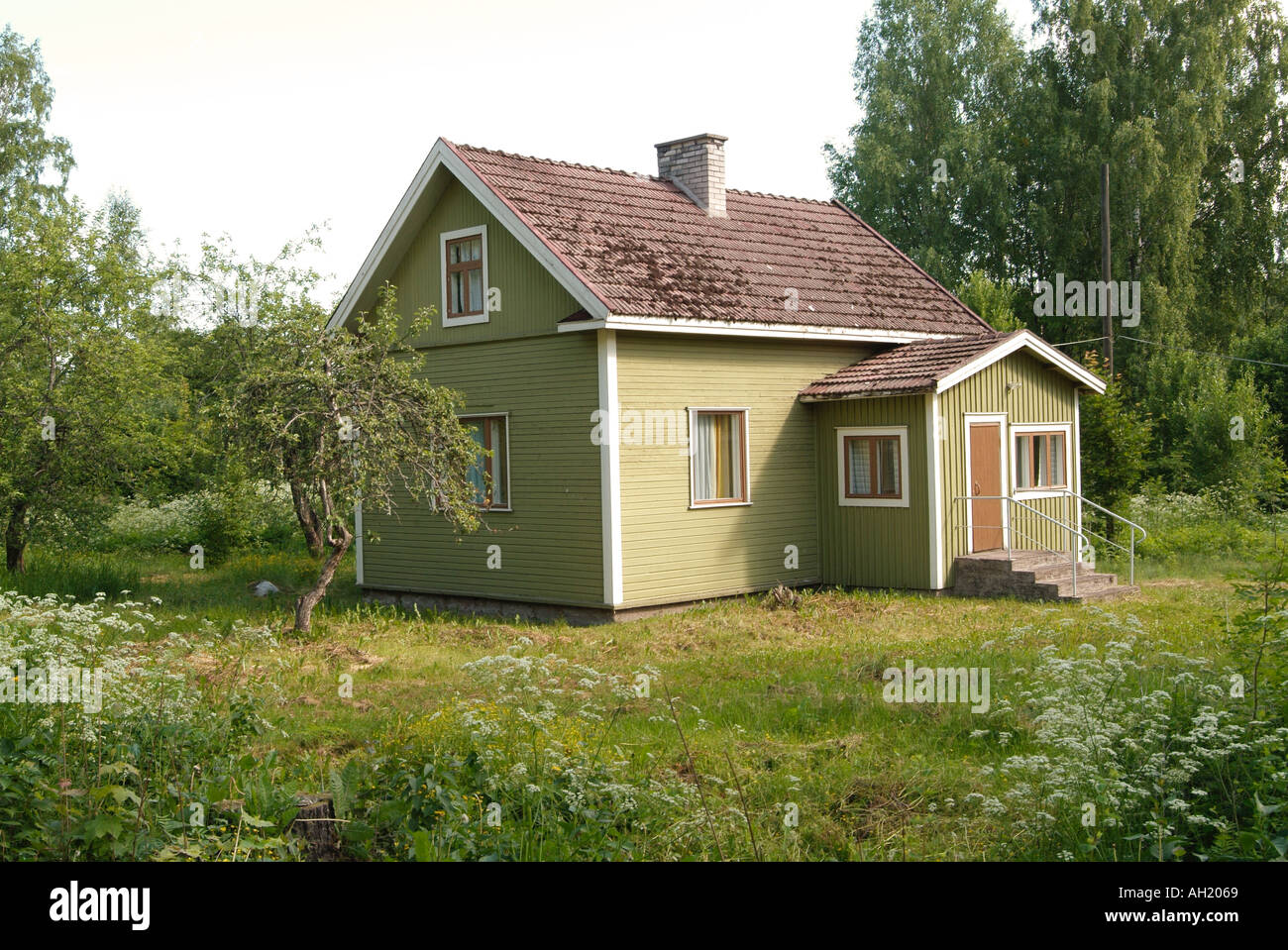 traditional finnish village house soumi finland scandinavia alastro