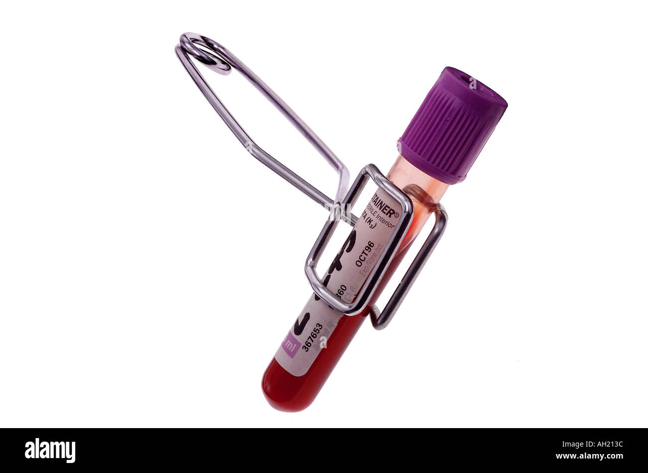 blood sample vial silhouetted on white background Stock Photo Alamy