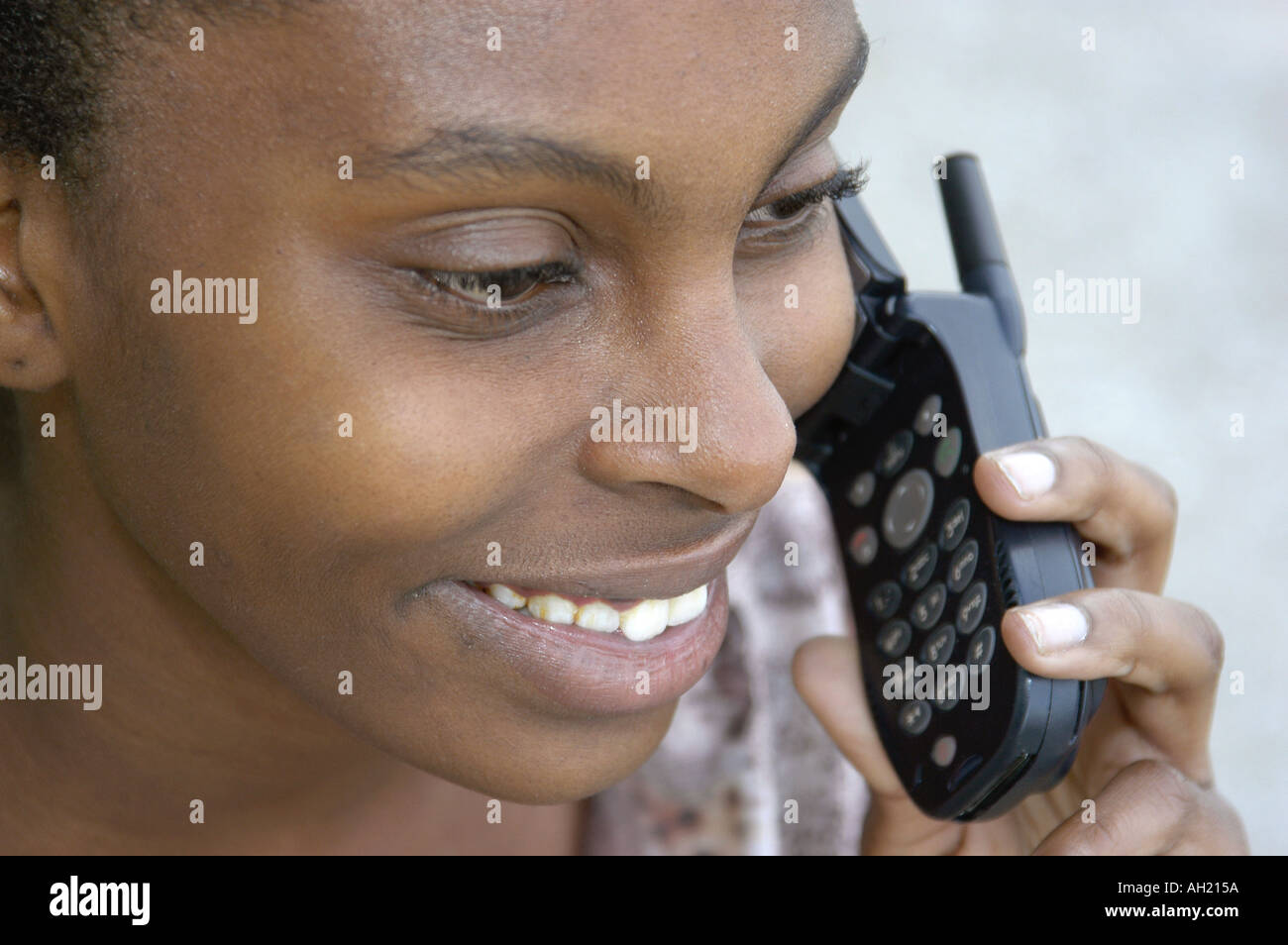 Black female teen talks hi-res stock photography and images - Alamy