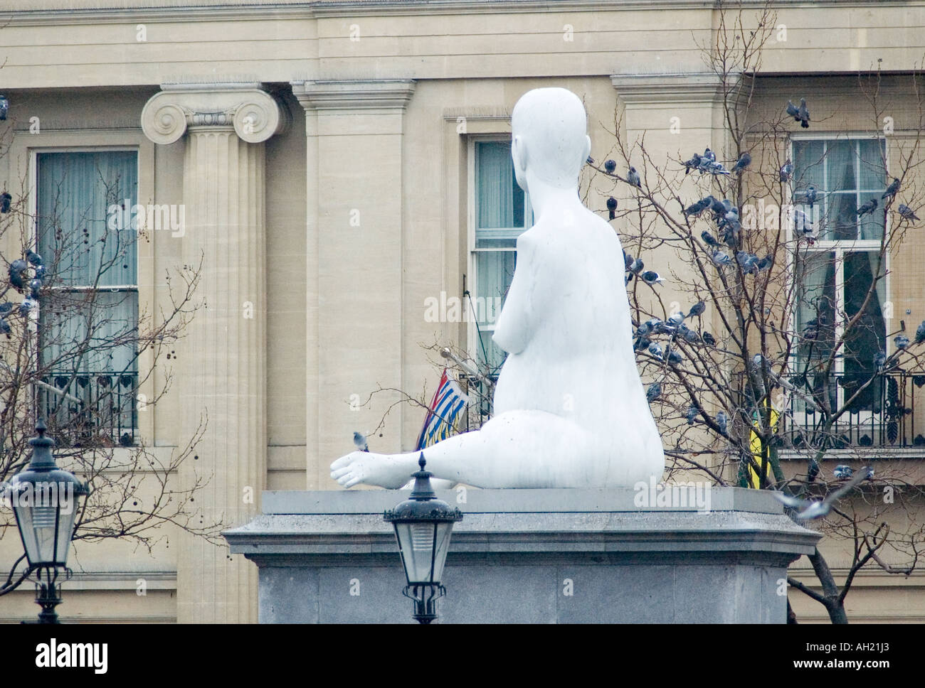 Marc Quinns sculpture of Alison Lapper in Trafalgar Square London Stock