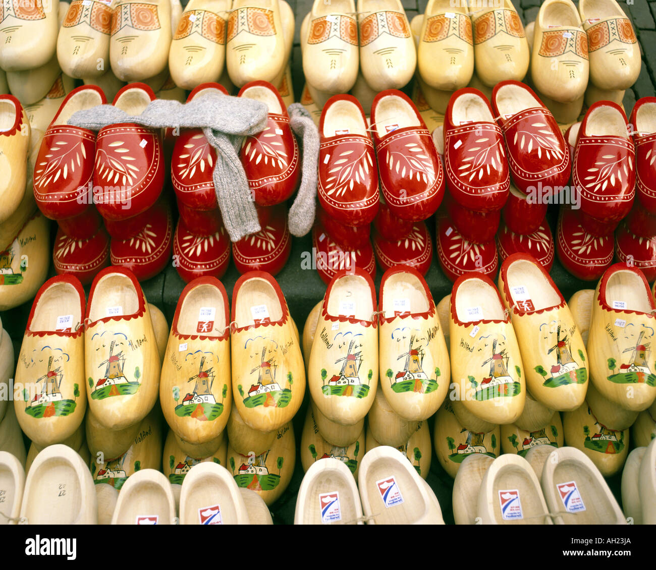 NL - HOLLAND: Traditional Clogs on Display Stock Photo