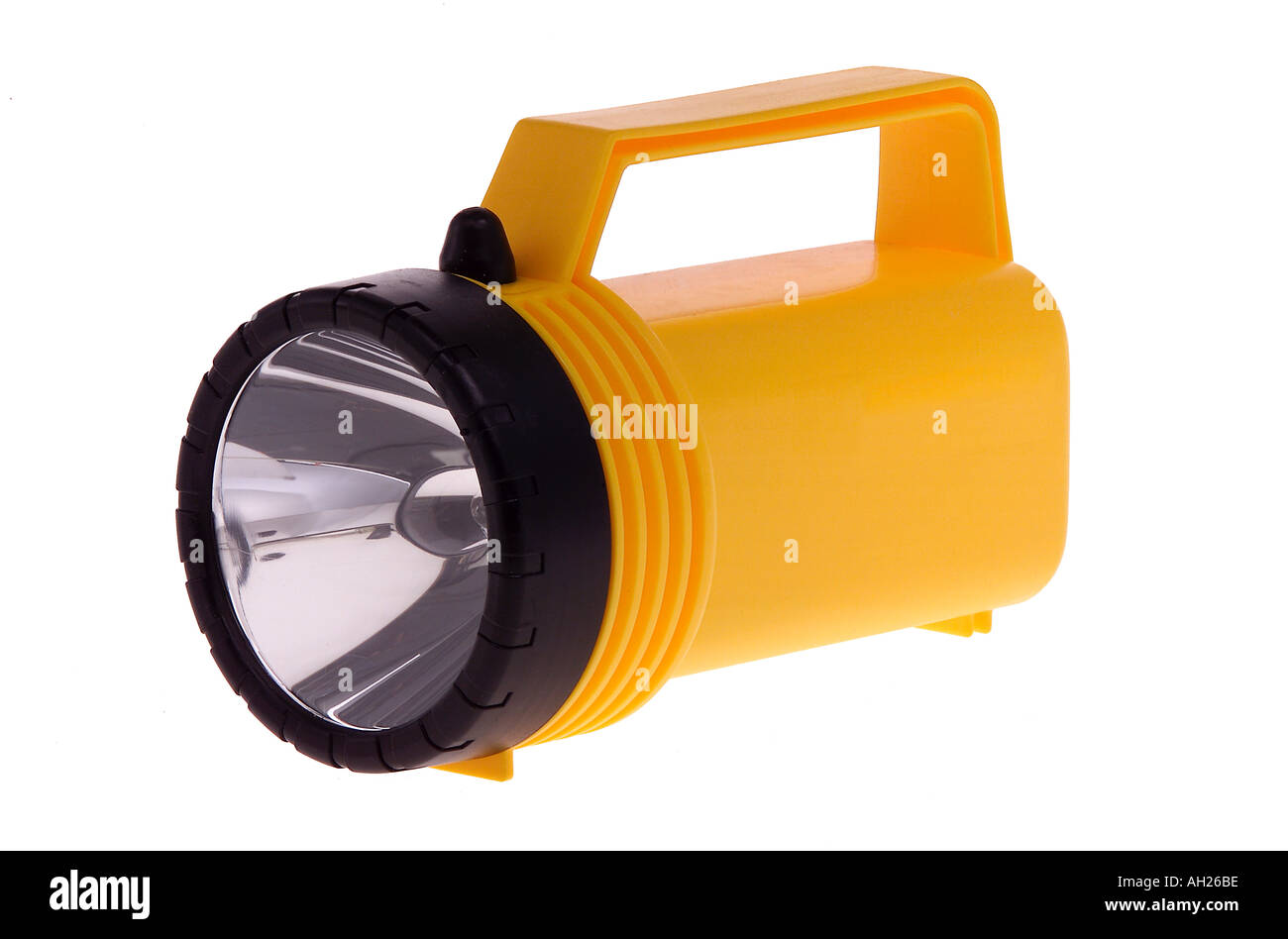 https://c8.alamy.com/comp/AH26BE/big-yellow-flashlight-silhouetted-on-white-background-AH26BE.jpg