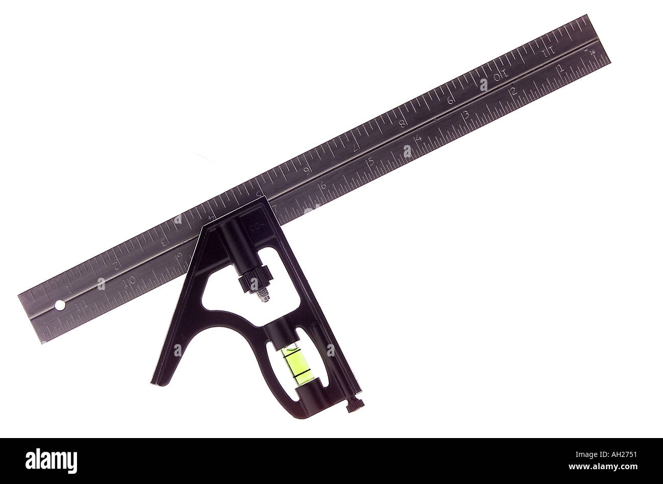 adjustable carpenter square silhouetted on white background Stock Photo Alamy