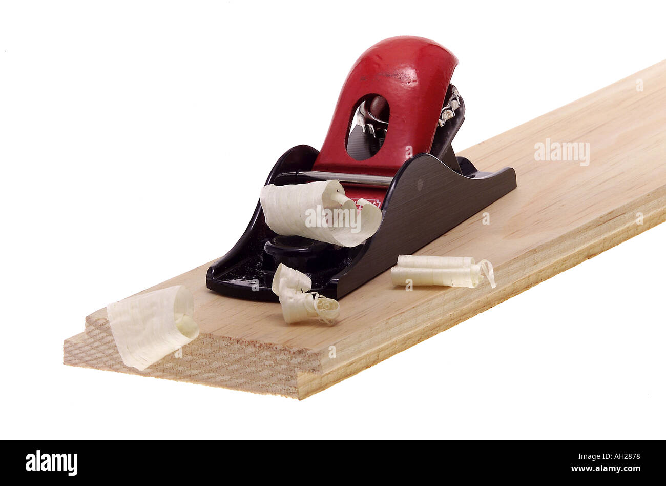 Carpenters block plane shaving board hires stock photography and