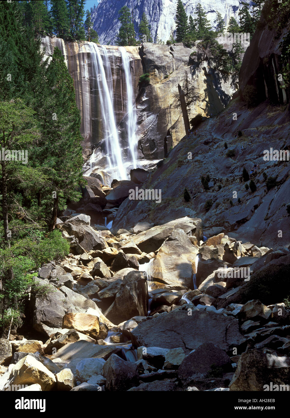 Vernal Falls Yosemite National Park Stock Photo