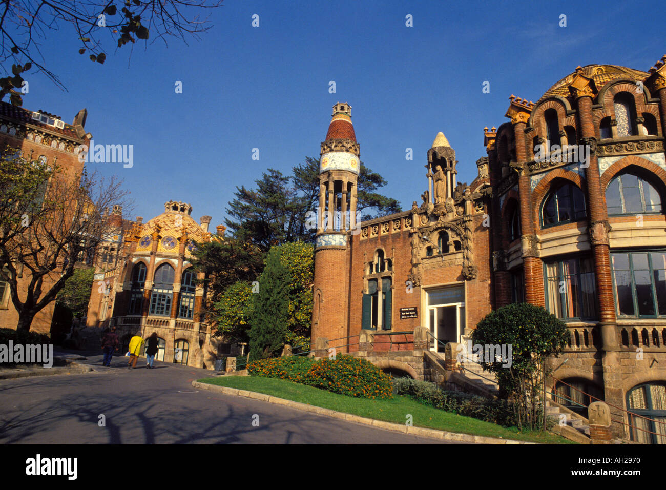 Barcelona. Sant Pau Hospital Pavilions. Catalonia. Spain Stock Photo