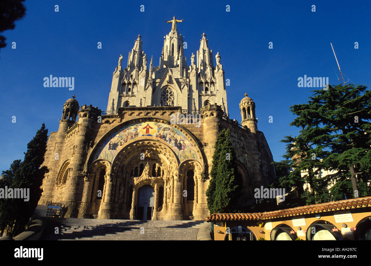 Barcelona. Tibidabo Church. Catalonia. Spain Stock Photo