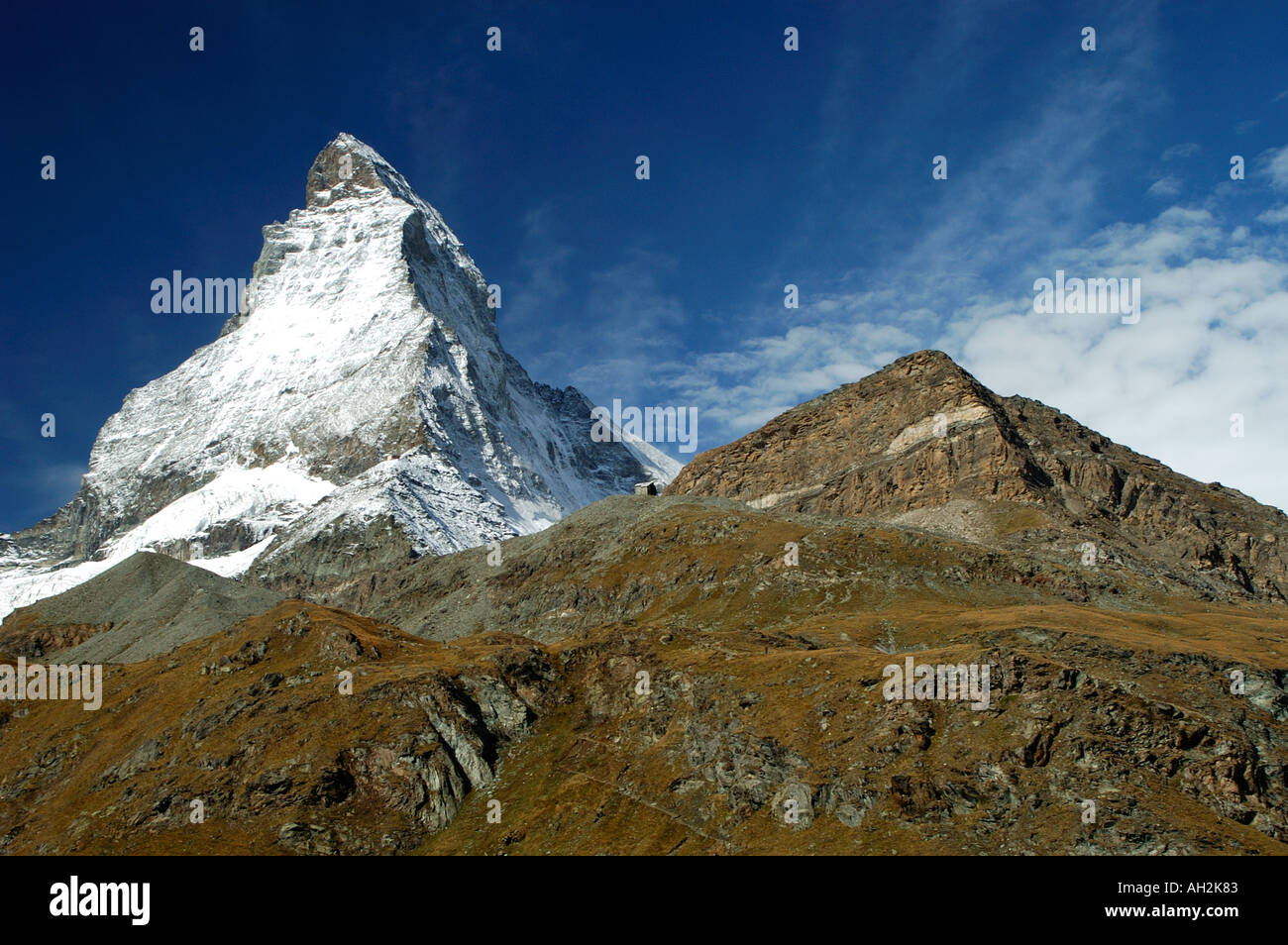 The Matterhorn Zermatt Valley Switzerland Stock Photo - Alamy