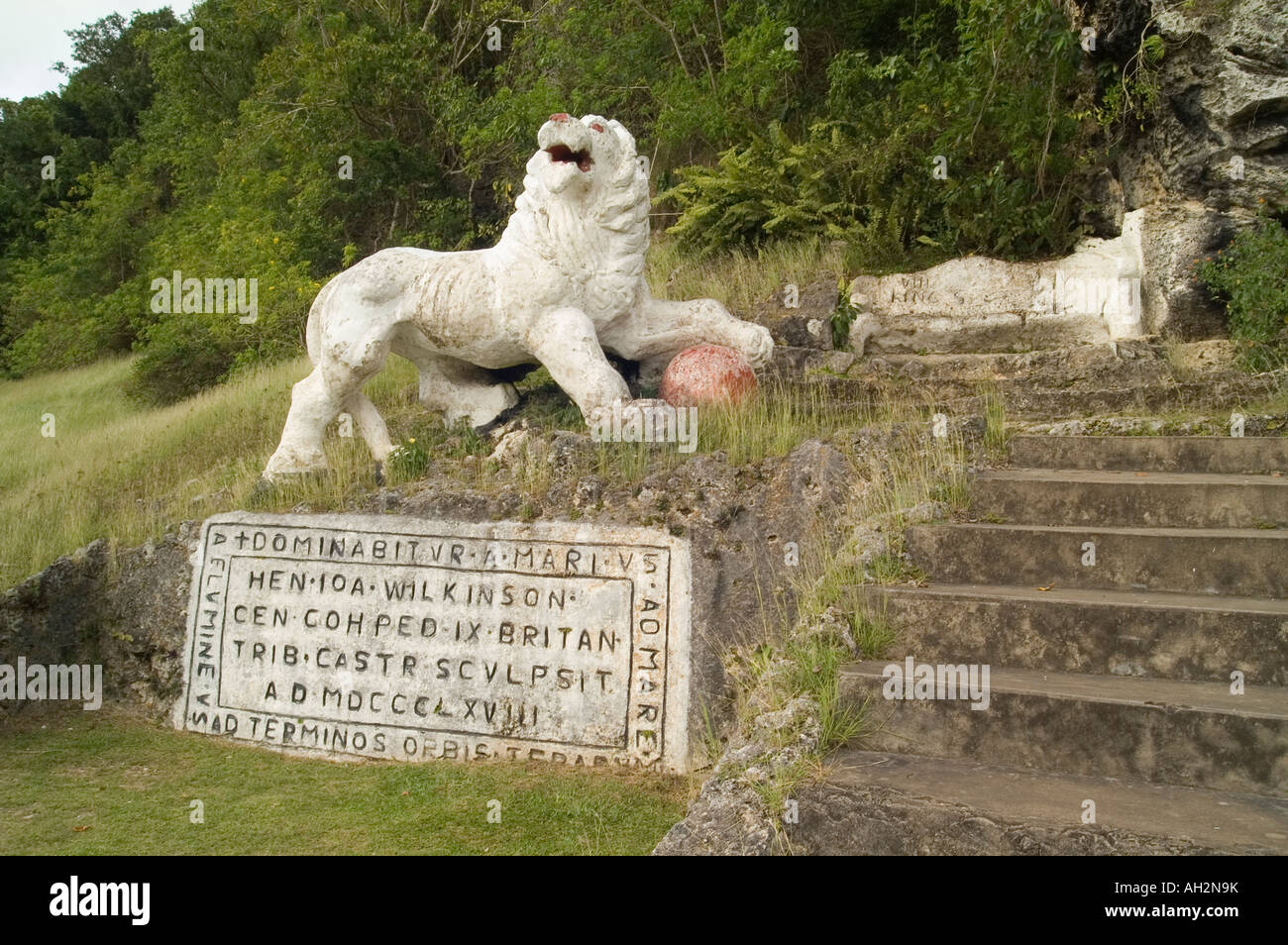 Limestone Lion, Gun Hill, St Parish, Barbados Stock Photo Alamy