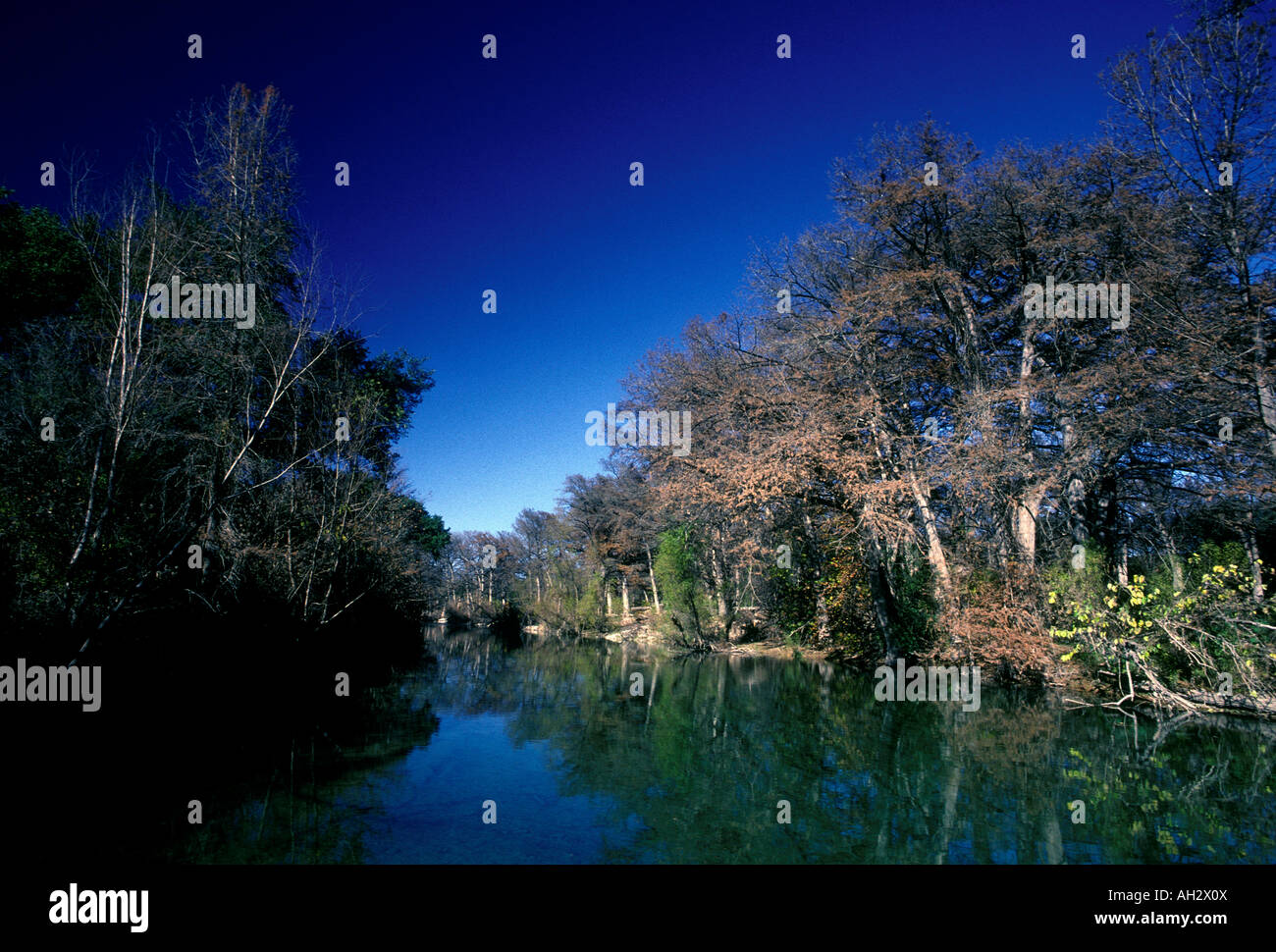Medina River, running water, town of Bandera, Bandera, Hill Country