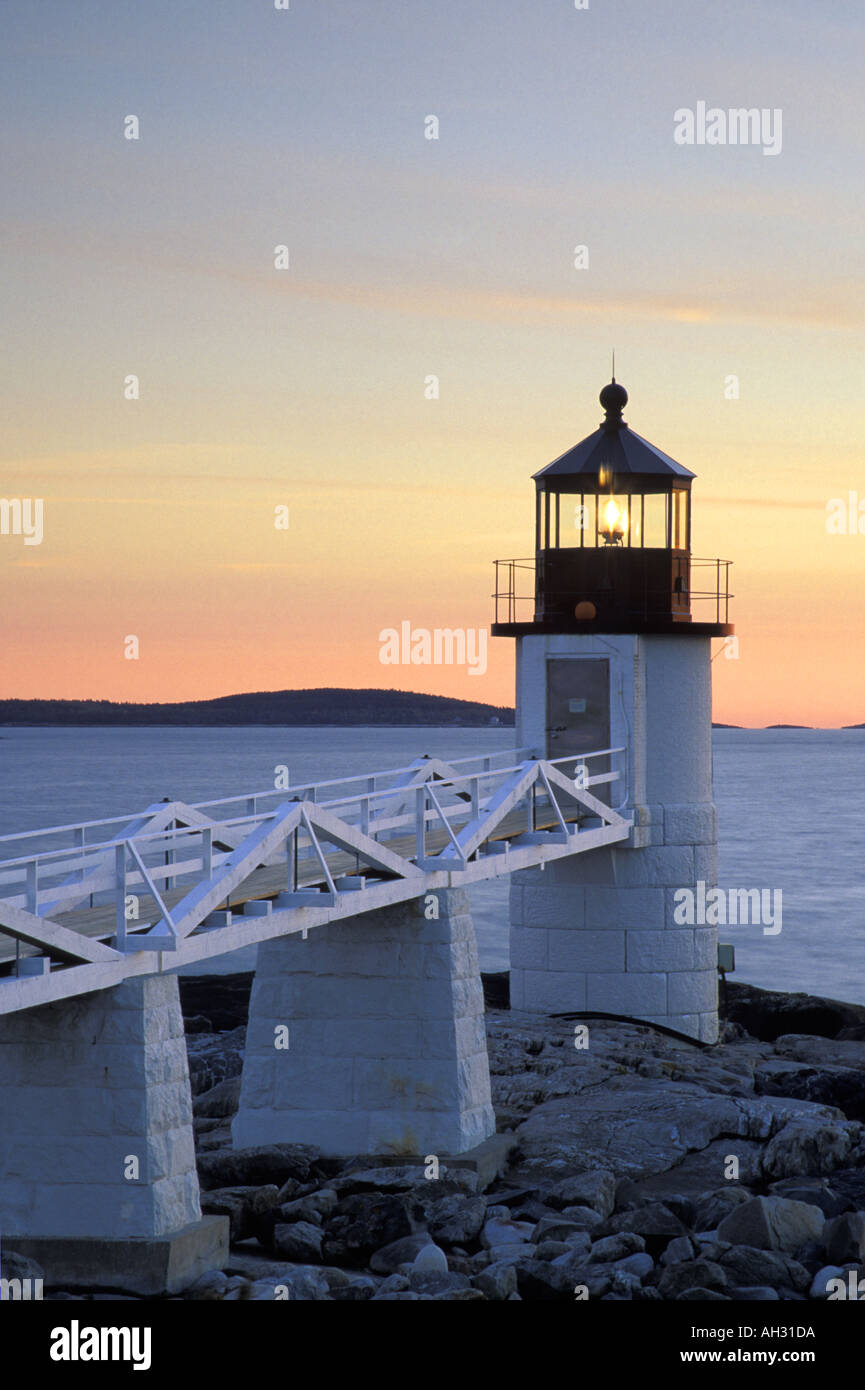 Marshall Point Light Marshall Point Maine Stock Photo Alamy