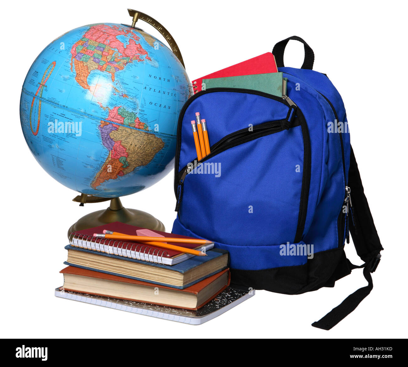 backpack with books