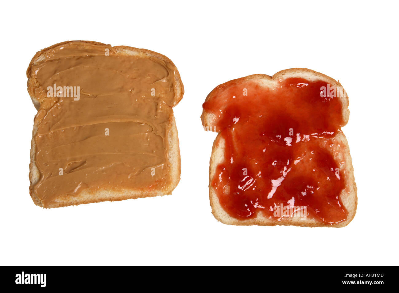 Peanut Butter and Jelly Stock Photo