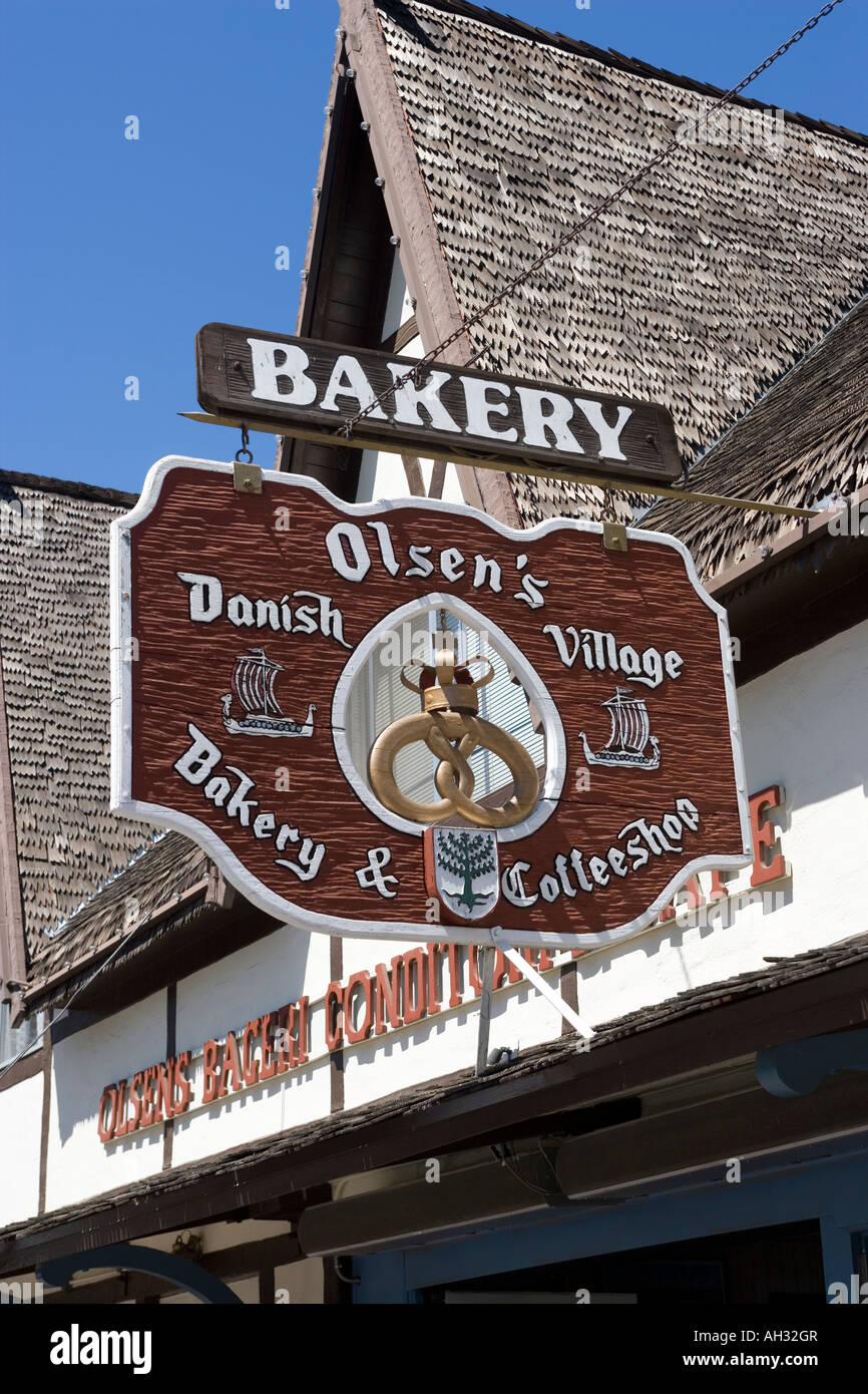 Olsens Danish Village Bakery and Solvang Stock Photo Alamy