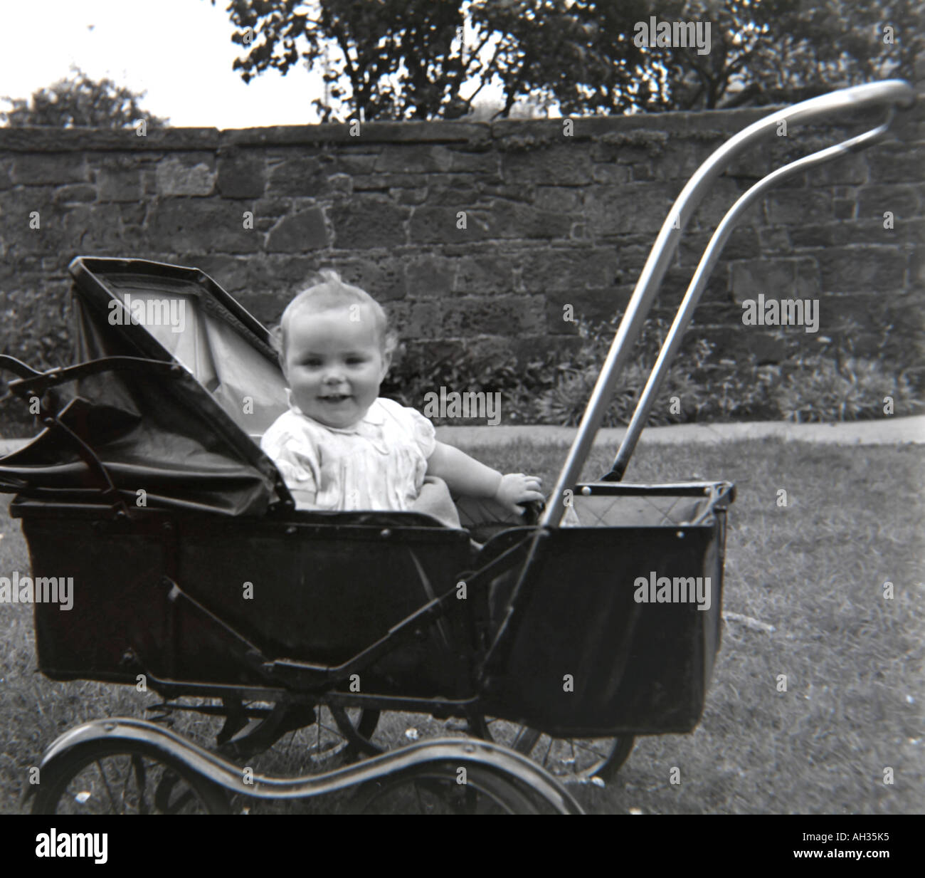 old style baby buggy