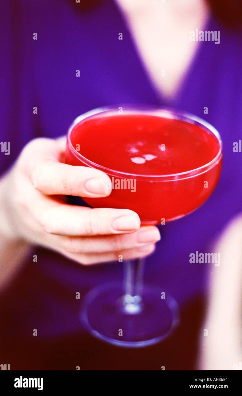 Red cocktail Stock Photo