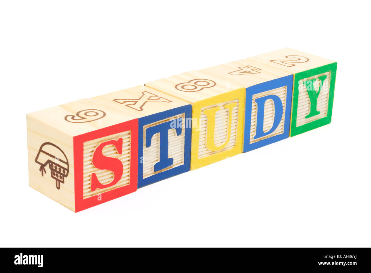 Study Pad Blocks Study spelling hi-res stock photography and images - Alamy